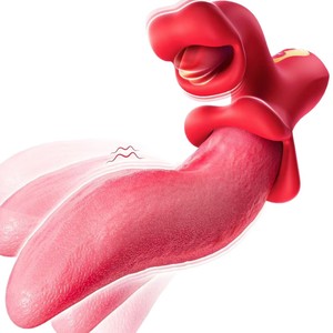 Juguete Vibrador <span class=keywords><strong>de</strong></span> <span class=keywords><strong>Lengua</strong></span> para Mujeres, 9 Modos, Estimulador <span class=keywords><strong>de</strong></span> Punto G, Conejito Vibrador, Lamer, Chupar, Empujar y Vibrar - Product Image 5