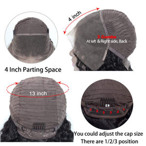 Perruques <span class=keywords><strong>Afro</strong></span> Kinky Curly en Cheveux Humains, Perruques Lace Front 13x4 Pré-Pluckées Remy avec Dentelle HD Transparente pour Femmes Noires - Product Image 4