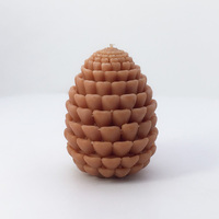 Bougie artistique en cire de paraffine parfumée à la senteur de pomme de pin, style moderne fait main, décoration d'intérieur pour Noël et Halloween, cadeau idéal