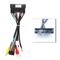 Cadre de radio de voiture Meihua pour Hyundai Sonata 7 LF 9 2014-2017 Lecteur audio avec faisceau de câbles