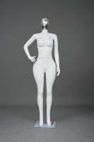 Mannequins féminins grandeur nature dorés électrolytiquement avec corps entier blanc, grandes tailles européennes, poitrine et fessier généreux, prix d'usine