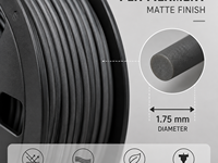 Filamen PLA Matte PINRUI 1.75mm 5kg Jumbo Spool, Filamen Printer 3D dengan Finishing Doff untuk Print Farms Creality Bambu Lab