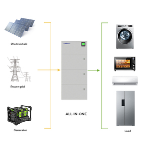 Batterie <span class=keywords><strong>rechargeable</strong></span> empilable 51.2V 5 ~ 15kWh LiFePO4 équipement de stockage d'énergie de connexion au réseau <span class=keywords><strong>hybride</strong></span> 102AH 204AH 306AH - Product Image 4
