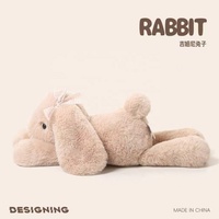Boneka Kelinci Super Lembut Custom Lisa dengan Isian Kapas PP untuk Pacar Pria dan Wanita