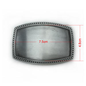 Hebilla Rectangular en Blanco para Hombre, Hebillas Personalizadas para Cinturones Estilo Western, Hebillas en Blanco para Cinturones - Product Image 2