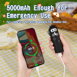 Regalo de estilo japonés Power Bank Ninja Tit Bird Llavero PowerBank al aire libre portátil USB tipo C Power Bank - Product Image 4