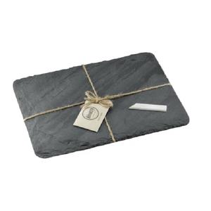 Meilleures ventes : Planche à découper et plateau à fromage rectangulaires en ardoise écologiques, personnalisables en taille et logo - Product Image 2