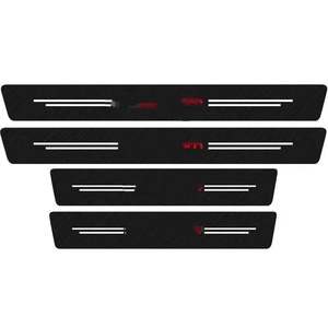 Autocollant de protection de porte en fibre de carbone pour voiture, protection anti-collision de la pédale, autocollant de bande de seuil - Product Image 1