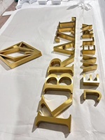 Lettres métal laiton signe 3d Logo acier inoxydable signalisation laiton or acier inoxydable lettre métal pour mur