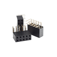 Connecteur d'en-tête femelle 22 ans fabricant professionnel 8 broches pas 2.54mm 90 degrés Usb OEM PCB Usb à 4 Bnc femelle AC 500V