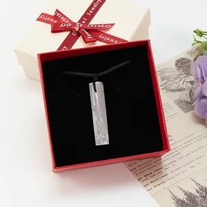 Factory Energy Crystal Hand Carved Pretty Meditation Selenite Pendant For Healing Gift