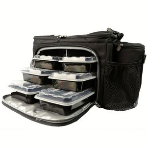 Custom Large Thermal Cooler <b>Lunch</b> <b>Bag</b> <b>Box</b> Insulated Waterproof for Meal Prep Made of Durable Polyester for Men and Women - Product Image 1