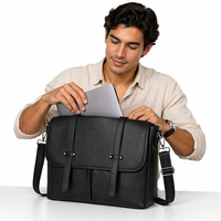 Porte-documents mince pour femmes 15.6 pouces Multi-Pocket Laptop Tote Work Bags Professional Padded Compartments Handbag Tote Bags
