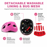 Casque de vélo de route réglable pour enfants avec feu arrière, respirant, couleur personnalisée, casque VTT pour garçons et filles, pour la conduite quotidienne