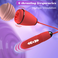 Zungen-Vibrator für Frauen - G-Punkt & Klitoris-Stimulator mit 9 Frequenzen Silikon+ABS USB-Aufladbar Liebesspielzeug