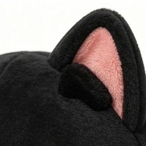 Peluche chaton noir mignon, jouet en peluche doux et moelleux, cadeau pour filles, jouet <span class=keywords><strong>chat</strong></span> noir en peluche - Product Image 2