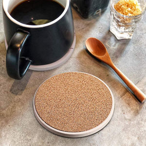 Sublimation Ceramic Tiles for Crafts <b>Coasters</b> 4" Unglazed Ceramic <b>Coasters</b> for Drinks with <b>Cork</b> Backing Pads - Product Image 5