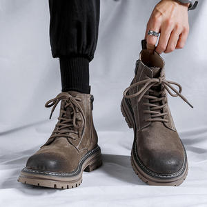 Botas de Tobillo de Cuero Puro <span class=keywords><strong>para</strong></span> <span class=keywords><strong>Hombre</strong></span> UP-4432r, Zapatos Deportivos <span class=keywords><strong>para</strong></span> Senderismo, Campamento y Actividades al Aire Libre, Zapatos Casuales Vintage <span class=keywords><strong>para</strong></span> <span class=keywords><strong>Hombre</strong></span> - Product Image 5