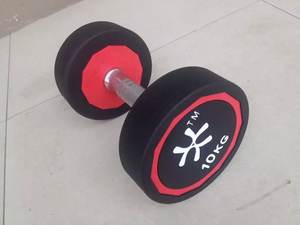 Mancuernas Redondas de Goma al por Mayor, Equipo de Gimnasio, Mancuernas para Clubes Deportivos, Entrenamiento de Fuerza y Ejercicio Corporal - Product Image 3