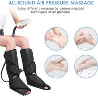 Luftdruck-Massagegerät für Waden und Beine mit Vibration, Shiatsu und Knetfunktion für Durchblutung und Entspannung mit Wärmefunktion