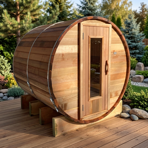 Sauna de madera/Sauna de madera para exterior e interior/Sauna de madera de lujo/Sala de sauna de bienestar/Sauna de spa de lujo/Cabaña de sauna/Barril de sauna - Product Image 3