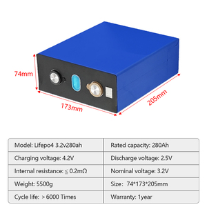 3.2V 280Ah Higee 300Ah 320Ah 340Ah 314Ah LiFePO4 Lithium Ion Battery with 3000 Cycles for Trolling Golf <b>Cart</b> Home Energy <b>Storage</b> - Product Image 2