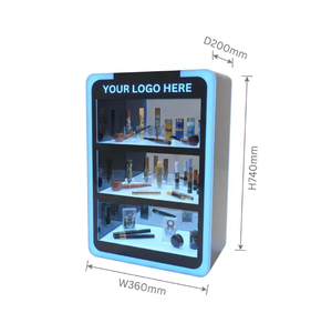 Exhibidor Acrílico Personalizado de 3 Niveles con LED RGB, Soporte de Exhibición Acrílico para Tienda de Tabaco, Estante de Exhibición Acrílico Apache - Product Image 2