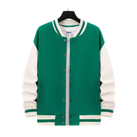 Vente en gros Nouvel arrivage de haute qualité veste en jersey sport décontractée unisexe ample veste de baseball avec logo personnalisé