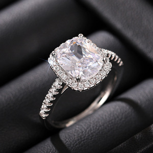Anillo de Boda Geométrico de Lujo para Mujer, Joyería Elegante para el Dedo - Product Image 1