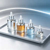 Botol Tetes Kaca Isi Ulang 15ml 30ml 50ml dengan Logo Kustom Grosir untuk Minyak Esensial, Cairan Serum, Kosmetik