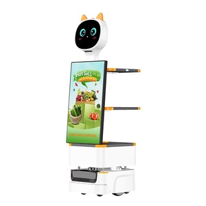 <span class=keywords><strong>Robot</strong></span> <span class=keywords><strong>serveur</strong></span> de <span class=keywords><strong>restaurant</strong></span> <span class=keywords><strong>avec</strong></span> grand écran pour événements et expositions - Product Image 1