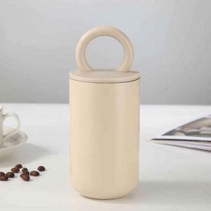 Minimalist Stainless Steel Vacuum Tumbler With Ring Lid For Home And Travel Use - Product Image 2
