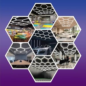 Custom DIY Car Wash Detailing Lighting Led Ceiling <strong>Wall</strong> Lamp LED Garage <strong>Light</strong> Honeycomb Working <strong>Hexagon</strong> <strong>Lights</strong> - Product Image 5