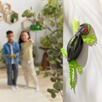 Robot Gecko Télécommandé Infrarouge Rechargeable Mur Grimpeur, Jouet Interactif Mur-Grimpeur pour Enfants