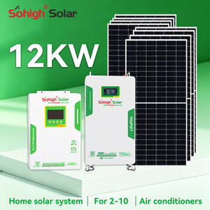 Système d'énergie solaire hors réseau 5kW 10kW 12kW avec panneaux, batterie et kit complet, énergie hybride pour la maison, système solaire hybride 1-78KVA - Product Image 1