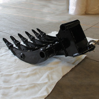 Râteau à racines XZFE en matériau épais, prix abordable, largeur 600 mm, modèle TAG Rake QC27 Wain-Roy pour mini-excavatrice