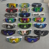Lunettes de soleil sportives pour adultes, sans monture, en PC, personnalisées, irisées, UV400, coupe-vent, pour le cyclisme, la course à pied, l'alpinisme, le ski, la randonnée