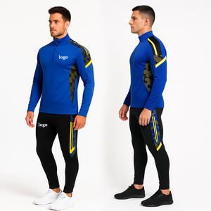 Men's Sporty Long Sleeve Zip-Up <b>Shirt</b> With <b>Geometric</b> Print Quick Dry Polyester Casual Wear Autumn Full Sleeve Stand Collar - Product Image 5