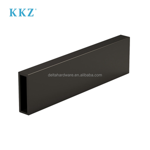 Kz חדרי אמבטיה נירוסטה 10 x30mm צינור תמיכה מרובע צינור מקלחת זכוכית הזזה דלת מסילה - Product Image 4