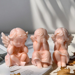 Đầu Riser Thiên Thần Nhỏ Hương Liệu Nến Silicone Khuôn DIY Bé Handmade Xà Phòng Công Cụ Thạch Cao Đồ Trang Trí Công Cụ Bánh Công Cụ - Product Image 1