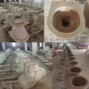 Hiện đại sứ P-trap tường treo nhà vệ sinh gốm phòng tắm nổi treo nhà vệ sinh commode không vành treo tường nhà vệ sinh - Product Image 5