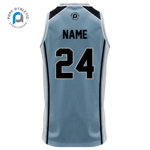 Maillot d'entraînement de basket-ball PURE réversible personnalisé pour hommes ensembles d'uniformes de basket-ball à sublimation - Product Image 4