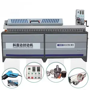 Woodworking 220v 380v Pvc Fully Automatic 45 Degree Pre Milling Edge Banding Panel Furniture Straight Line Edge Bander Machine