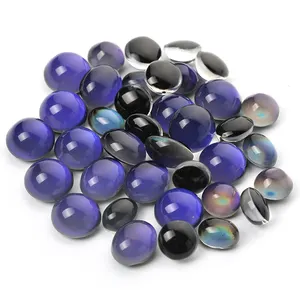 Großhandel DIY Schmuck Temperatur regelung 8 MM Half Ball Runde Form Farbwechsel Stimmung Perlen