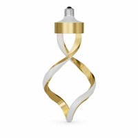 Ampoule LED Spirale E26 Dimmable 5.5W 500LM 3CCT 3000K IRC 90 Corps en Aluminium et PVC Décoratif Sans Scintillement pour Éclairage Hôtelier