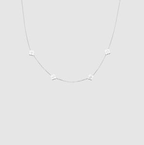 Loveher gioielli in acciaio inox ciondolo piccoli trifogli collane <span class=keywords><strong>per</strong></span> le donne e le ragazze regalo in bianco design all'ingrosso <span class=keywords><strong>nome</strong></span> personalizzato - Product Image 3