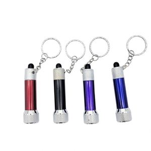 พวงกุญแจไฟฉายขนาดเล็ก อลูมิเนียมอัลลอยด์ IP54 กันน้ำ ซูมได้ สว่างมาก 5 LED 20-35 ลูเมนส์ ไฟฉายพกพา EDC แบบกำหนดเองได้ - Product Image 1
