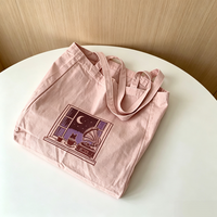 Sac fourre-tout en toile imprimé dessin animé personnalisé, écologique, anti-poussière, pour le shopping, promotionnel, cadeau, fournitures de travail