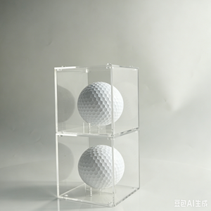 Wholesale Ultra Clear Foldable <b>Acrylic</b> Sports Ball Holder for Memorabilia Collection - Product Image 5