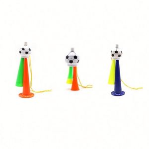 Vuvuzela en plastique personnalisée, corne de fête rétro, jouets portables, petits cadeaux, accessoires de supporter de football, pour fans de sport et concerts - Product Image 5